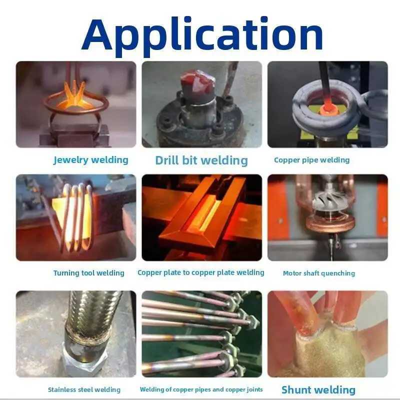 High Frequency Heating Machine Handheld Induction 20KW Air Conditioning Copper Aluminum Tube Welding Ultra