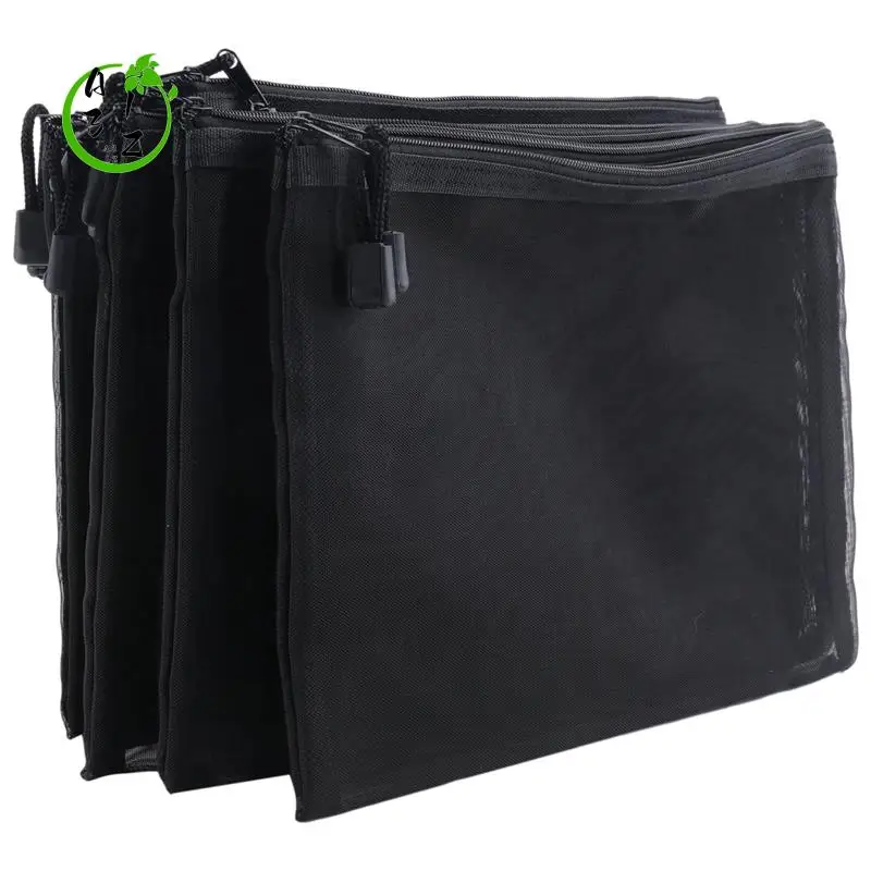 

A31Z-12 шт. сетчатые сумки, черная сетчатая сумка на молнии, косметички, косметические дорожные сумки-органайзеры, пенал