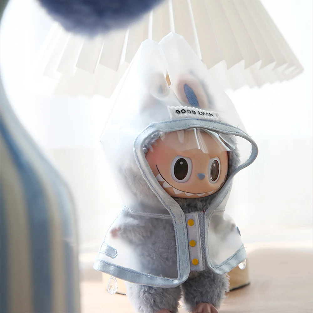 

Transparent Raincoat As A Cute Decoration Gift for Labubu Collectors