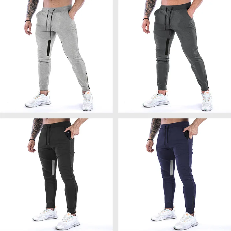 Summer Men's Drawstring Pocket Sports Small Feet Fitness Trousers