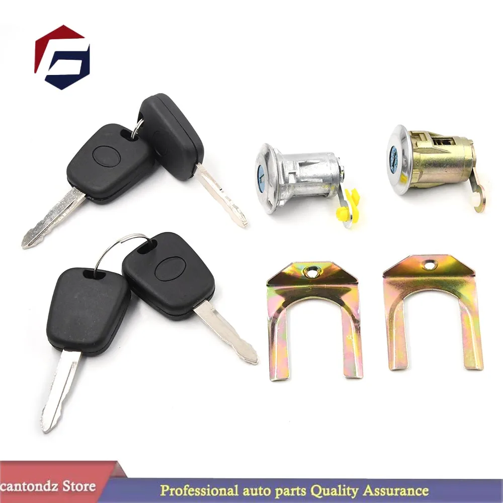 

9170.Y8 1608746380 For Peugeot 107 Citroen C1 Toyota Aygo 2005-2014 Cylinder Door Lock Barrel Key Set 9135S2 9136.T0