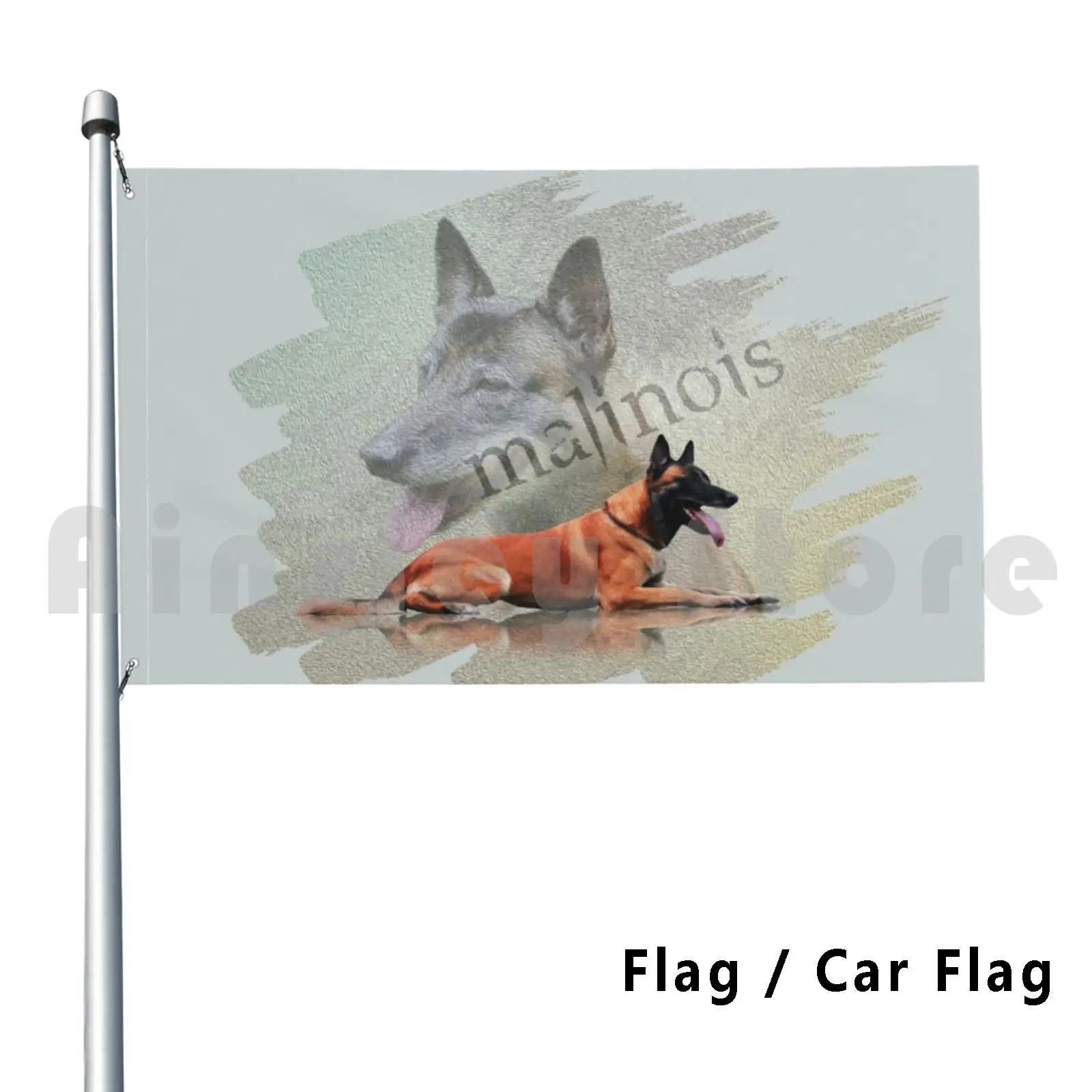 Belgian Shepherd-Malinois Outdoor Decor Flag Car Flag 2949 Belgian Malinois Malinois Dog Belgian Shepherd