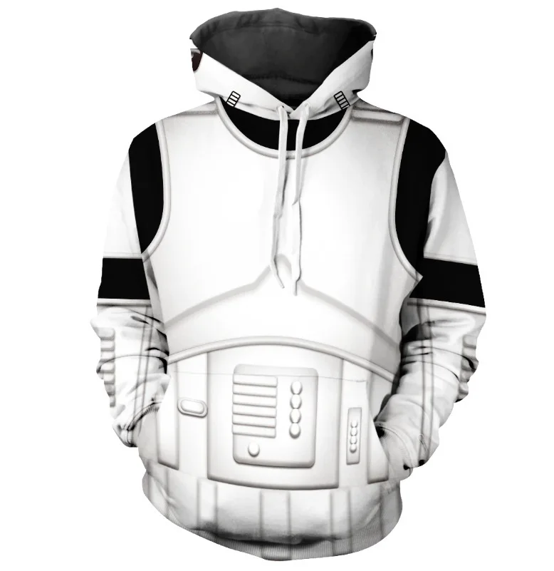 New Star Wars Mandalorian Warrior Stormtrooper Cosplay Hoodies Sweatshirt Hooded Pullover Teenager Adult Sportswear Jackets Coat