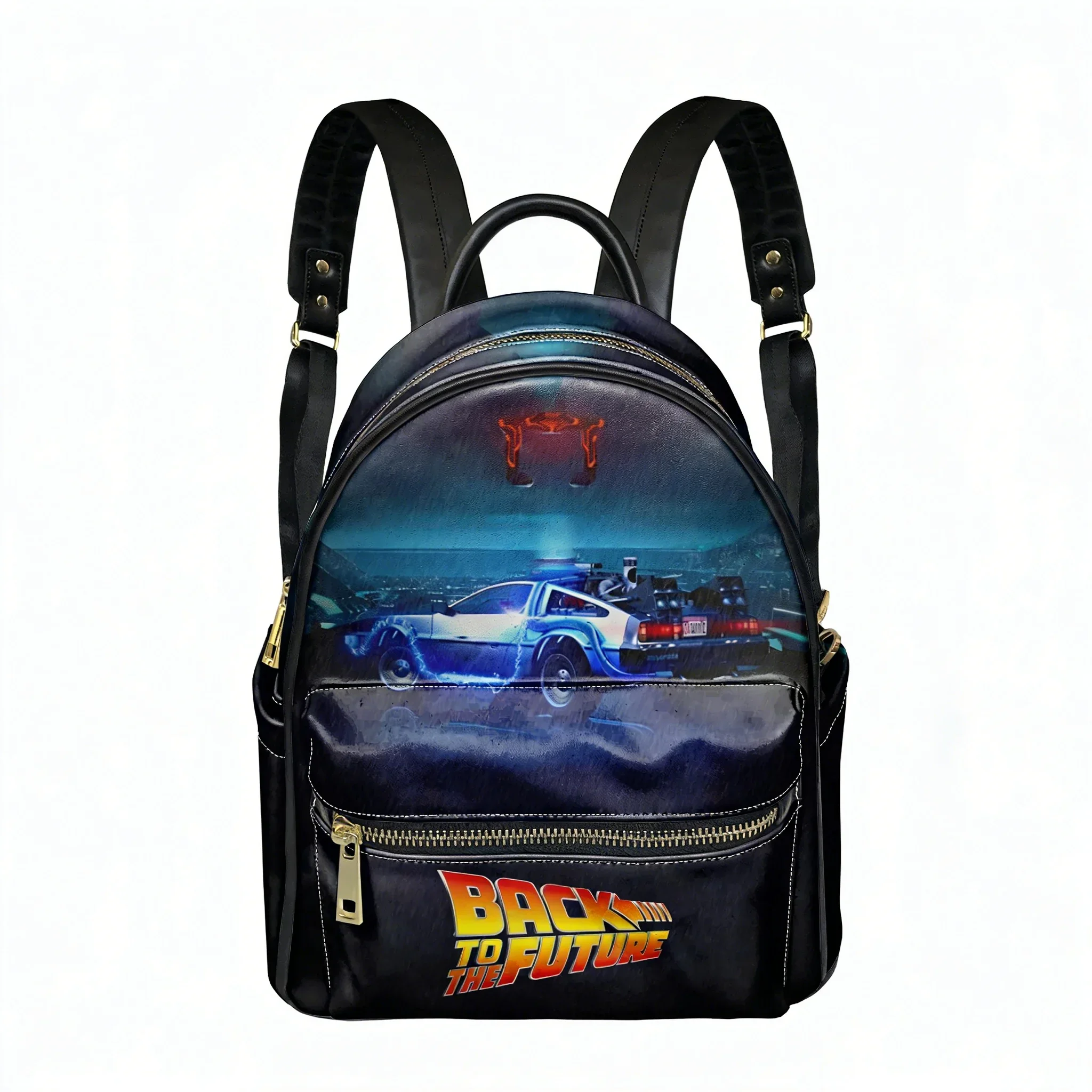 

Back To The Futures Movies Backpack Womens Men Personalized Double Shoulder Bag Business Travel Bookbag Rucksack Gift Daypackcus