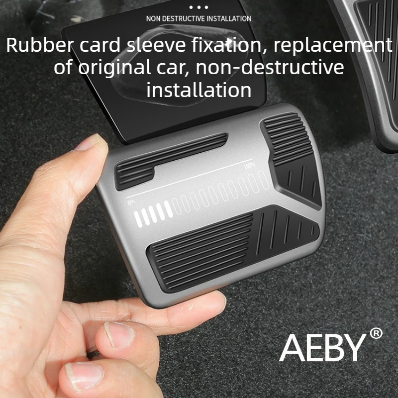 

For BYD ATTO 3 2022-2025 Aluminum Accelerator Pedal,Anti-Slip Throttle Pedal, Alloy Sport Pedal Cover,Car Interior,Accessories