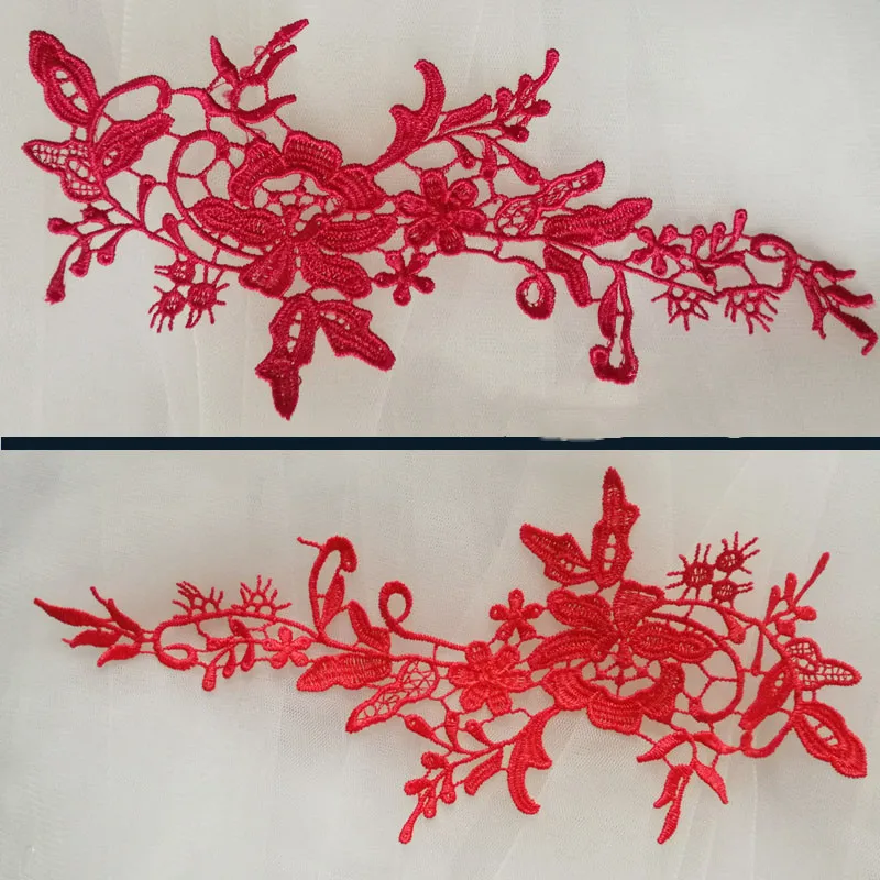 Water Soluble Lace Collar, Neckline Applique Trims, Sewing Craft, New Arrival, Fashion, RS2110, 20 Pcs/10Pair