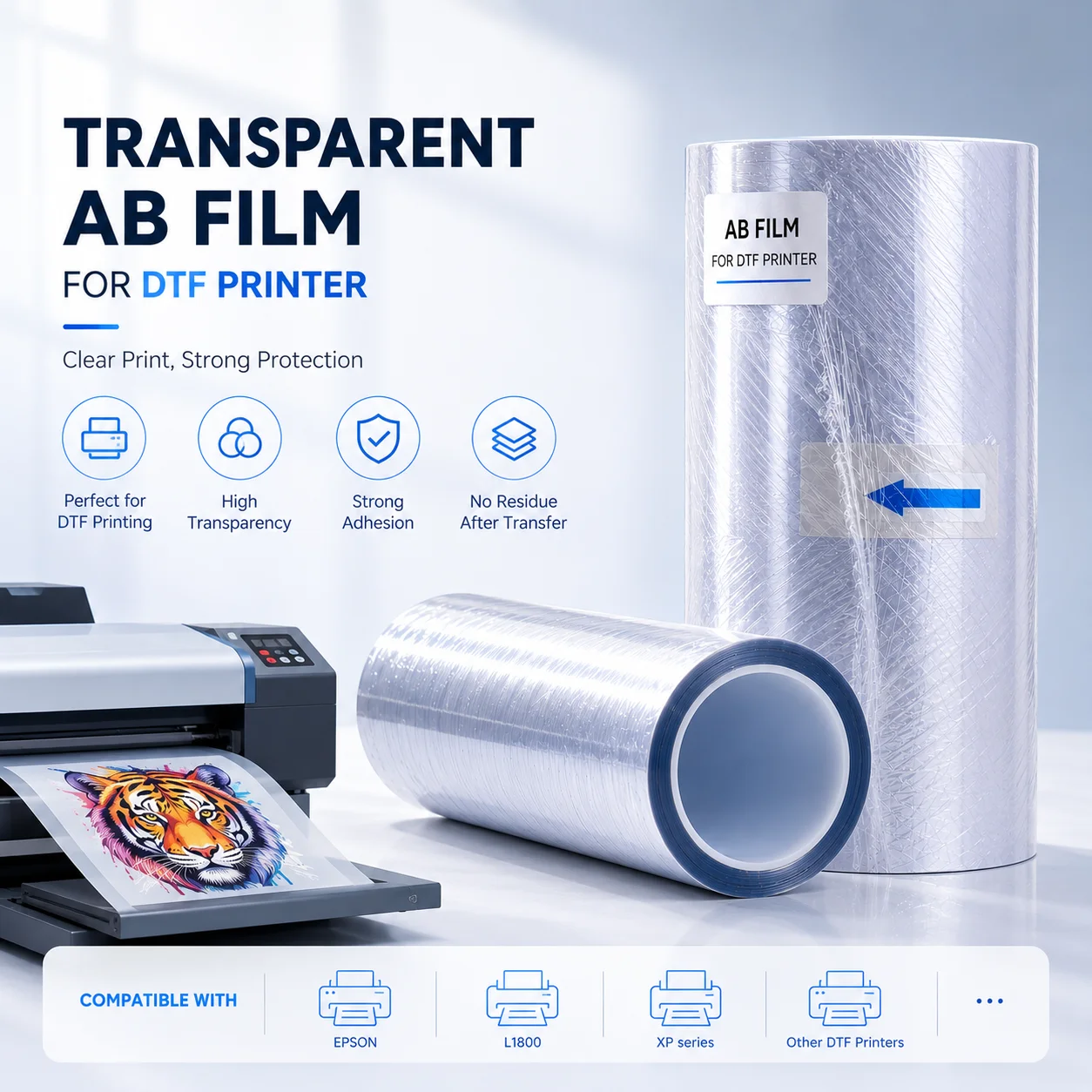 UV DTF 100m Roll film UV Direct to Film UV DTF Sticker Impresora UV DTF Mug Crap sticker film  UV DTF AB Transfer