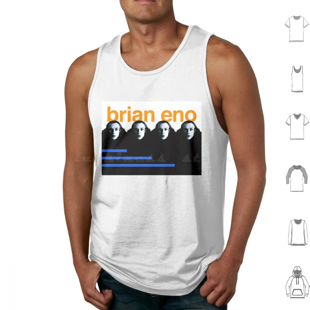 Brian Eno Tank Tops Print Cotton Music Music Glam Band Pop 80s Brian Eno 70s Eno Bowie Bryan Ferry Album 1970s Musician