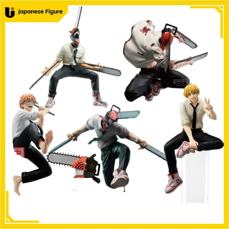 

In Stock Original Banpresto bandai Vibration Stars Chainsaw Man Denji Power Anime Action Figure Model Boxed Toys Gift Genuine