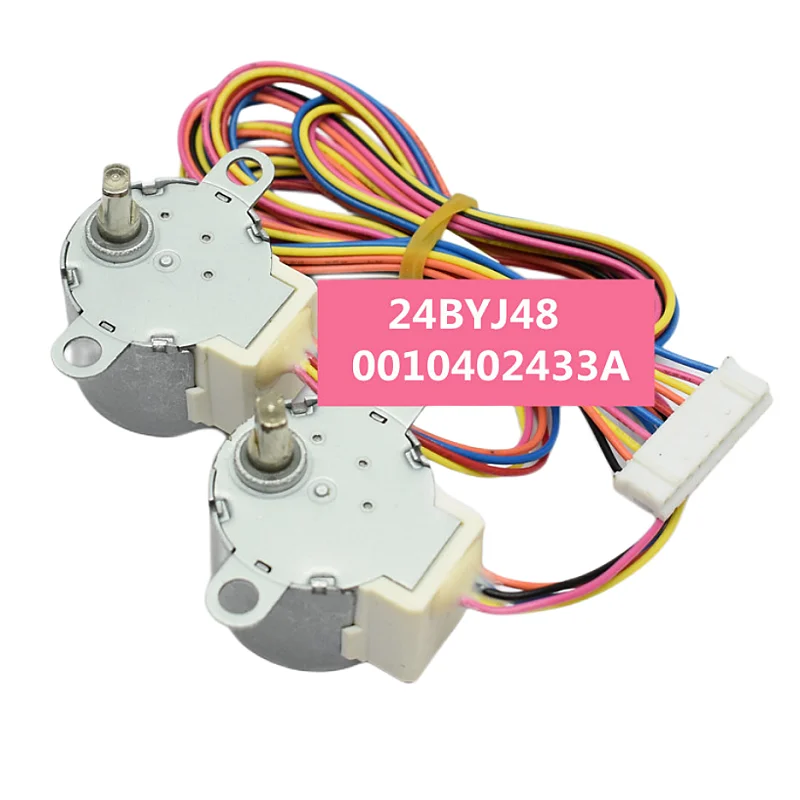 12V Double Motors  24BYJ48  Synchronous Stepping Motor for Haier Air Conditioning Double Swing Vane Wind Direction 0010402433A