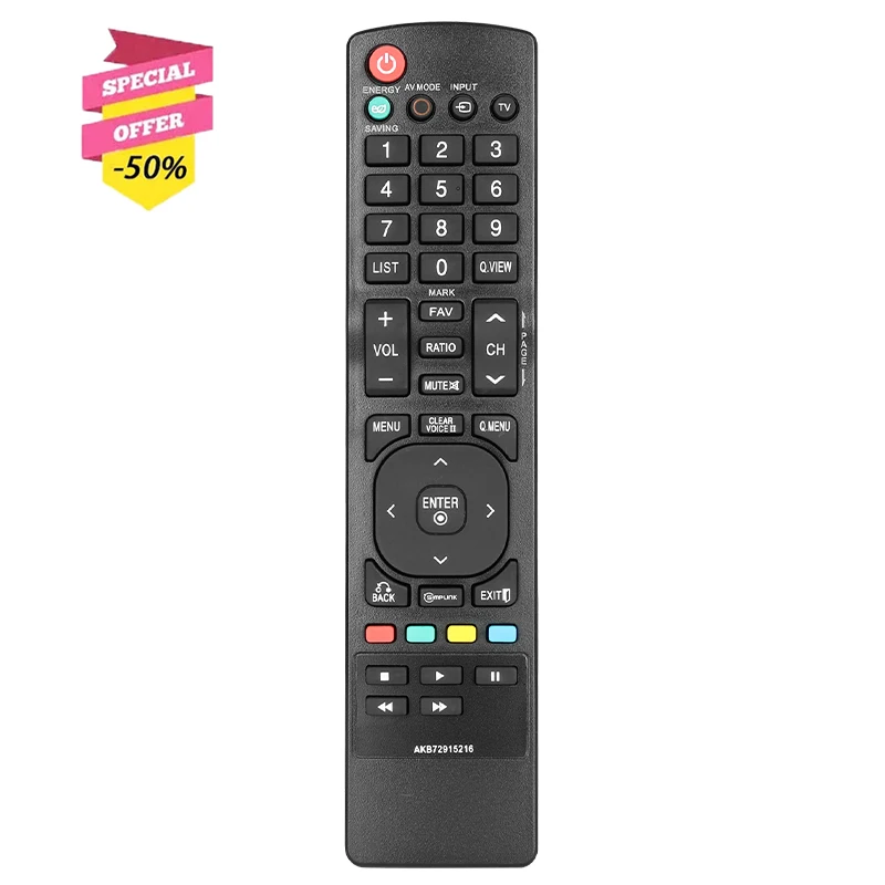 AKB72915216 Remote Control For TV 19LE5300 22LE5300 32LE5300 37LE5300 42LE4600 32LD520 37LD450 47LD630 55LD520 42PJ350