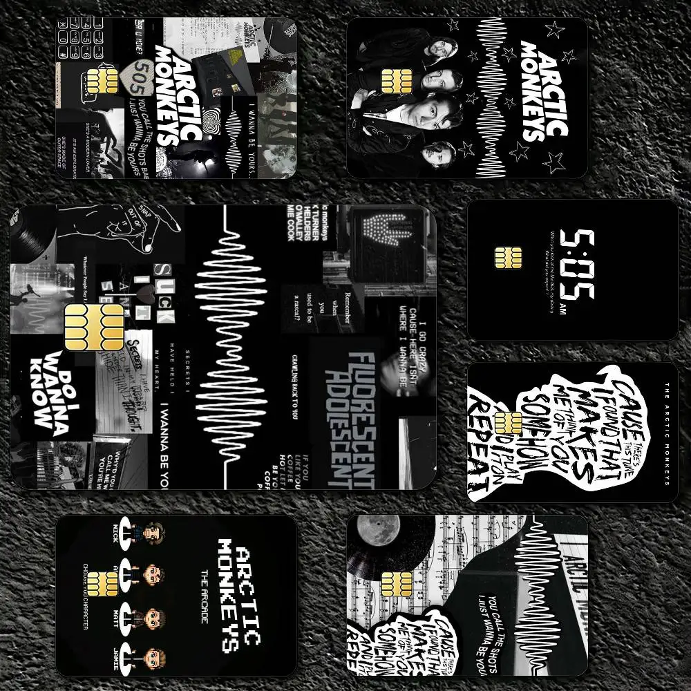 

A-Arctic M-Monkeys Band Sticker Decoration Creative Bank Card Bus Metro Waterproof Sticker