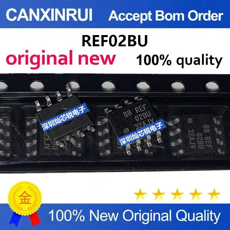 (5-100pieces)Brand New Original REF02 REF02BU SMD SOP8 Precision Voltage Reference IC