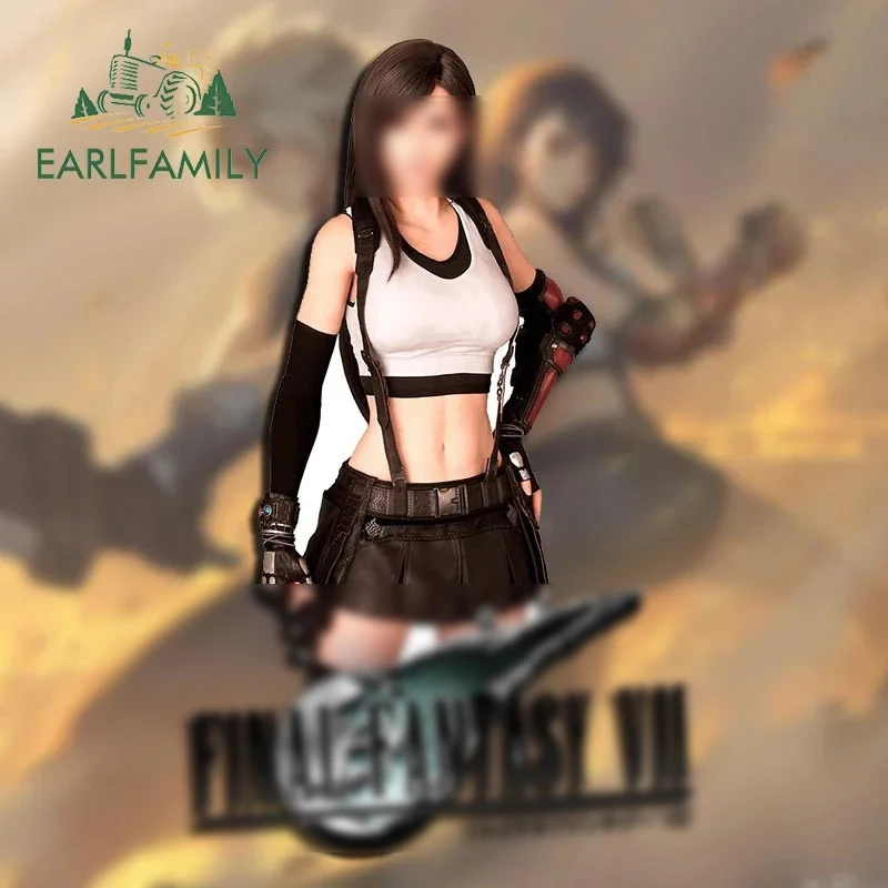 

EARLFAMILY 13cm for Sexy Anime Girl Hot Personality Car Sticker Car Accessories Vinyl JDM Decal Air Conditioner Waterproof Decor