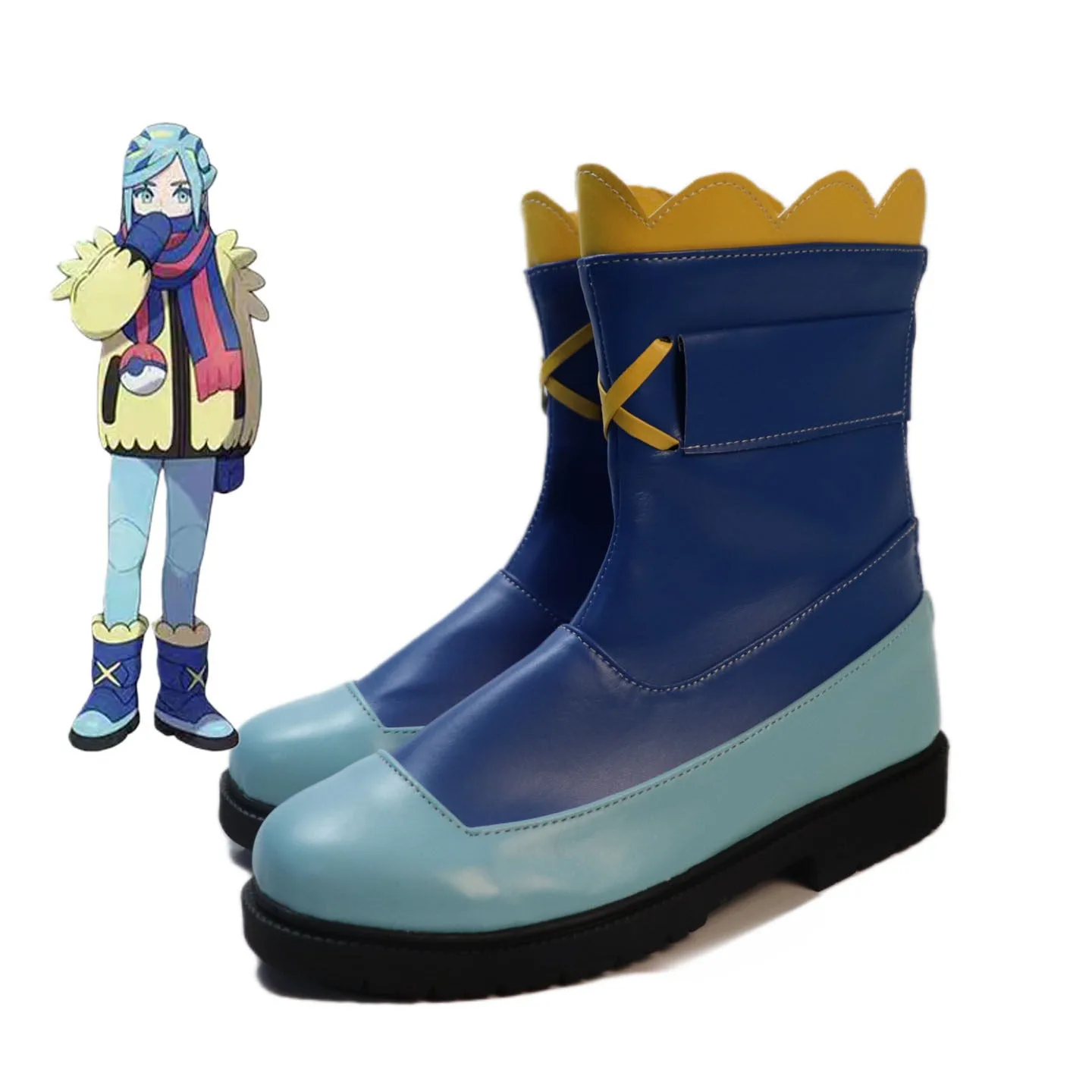 Grusha Cosplay Shoes Anime Accessories Cosplay Props PU Leather Shoes Halloween Carnival Boots Custom Made