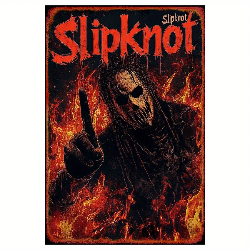 , Band Metal Tin Sign, es, Vintage Iron Foil Engraved Wall Art, Indoor/Outdoor Decor for Home, Bar, Cafe, Garage, No Electricity