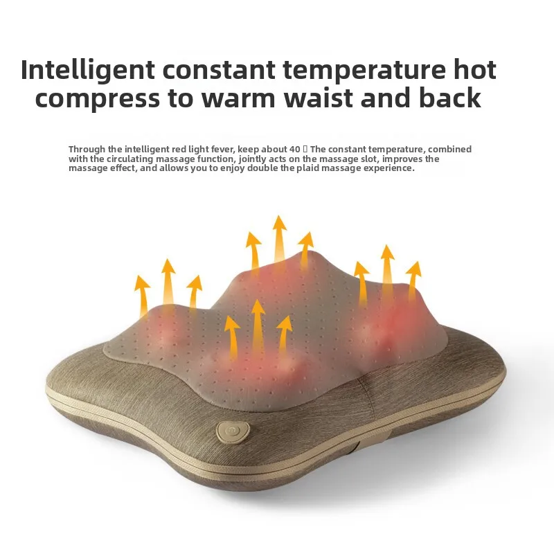 Jiabai نفس مدلك الخصر مدلك المنزلية لكامل الجسم الظهر والكتف والرقبة وسادة تدليك لتقديم الهدايا لكبار السن