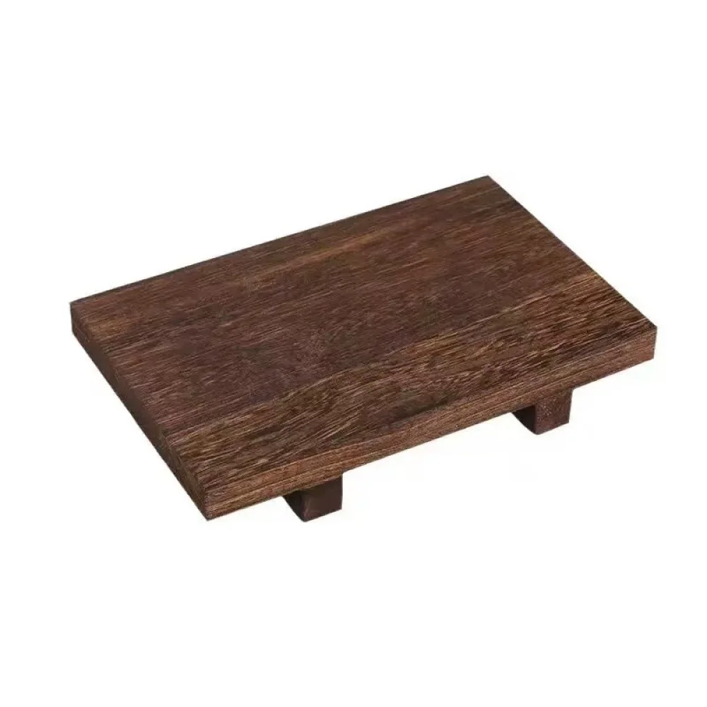 Wooden Organizer Tray Rectangular Plate For Bathroom Vanity Storage Rustic Home Countertop Decorative Display Accessory