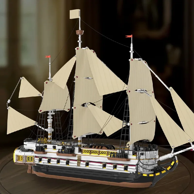 Endeavour Sailing Ship Pirate Ship Building Blocks Sets Gift  Model Ships Kits to Build Blocks for Adults and Teens  ( 3555 PCS)