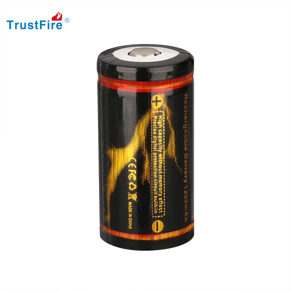 TrustFire-batería de iones de litio para linterna, pilas recargables de iones de litio de 18350, 900mAh, PCB superior, sin PCB, 3,7 V, juguete eléctrico, etc.