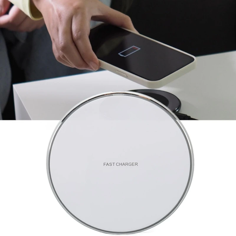 

Беспроводное зарядное устройство 15 Вт с быстрой зарядкой и чувствительным распознаванием смартфонов для серий Galaxy 22, 23, 24 и S24 Ultra