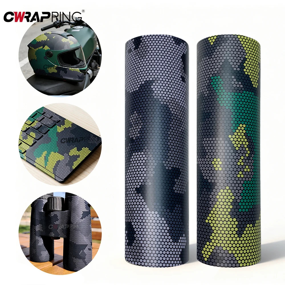 

Car Film Covering Diamond Shape Sticker Car Vinyl Wrap Motorcycle Helmets DIY Waterproof Vinyls Camo Films for Car Accessories