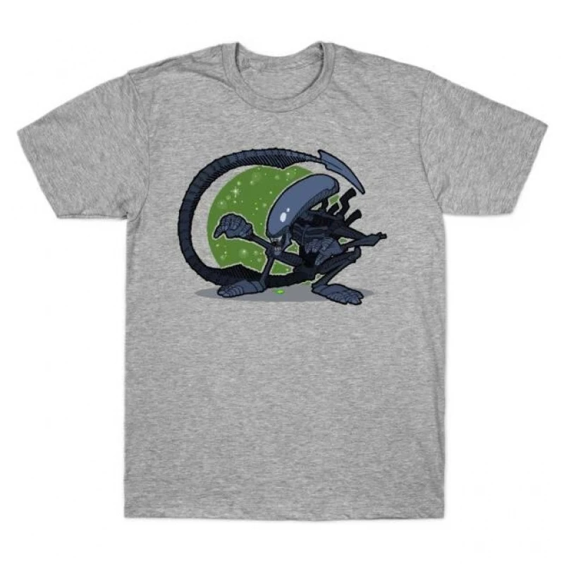 

0412 Sci-Fi Alien Gift T-Shirt Weyland LV-426 Xenomorp Horror movie Short Sleeve Graphic clothes All size tops