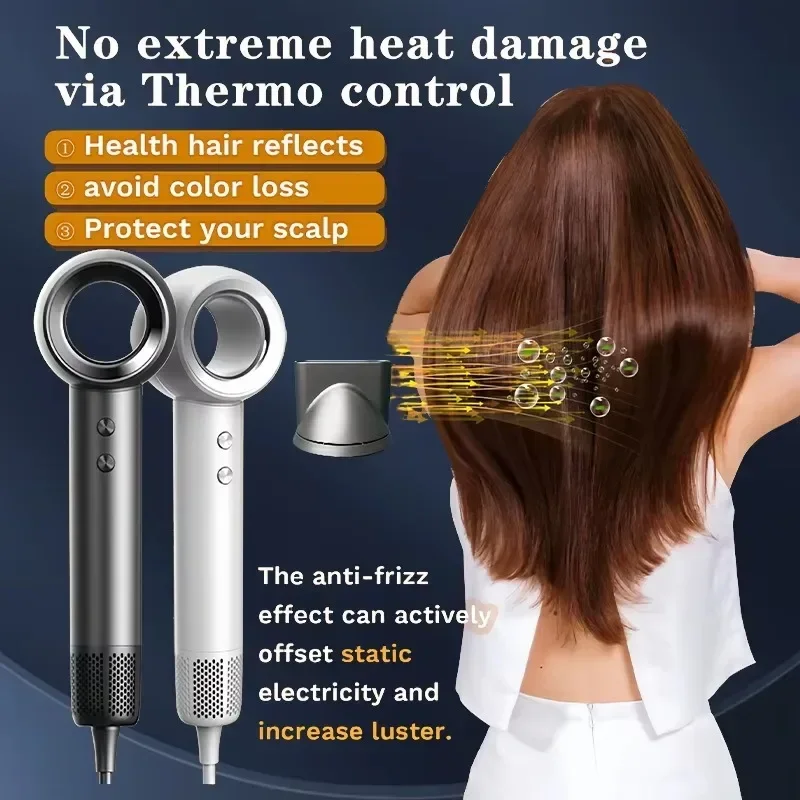 Professional 110000RPM High Speed Leafless Hair Dryer Powerful Strong Wind Salon Negative Ionic Blow Dryer Hair Machine