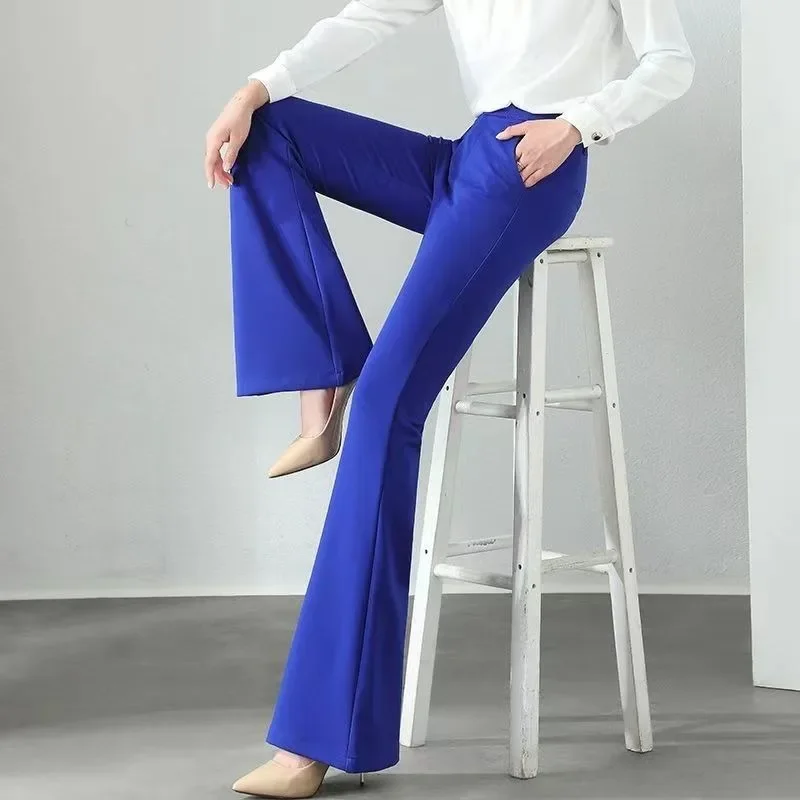 بالإضافة إلى حجم كبير السائل الأحمر مع جيوب السراويل النسائية الكورية أزياء خمر وتتسابق مريحة تمتد بنطلون واحد الإناث السراويل