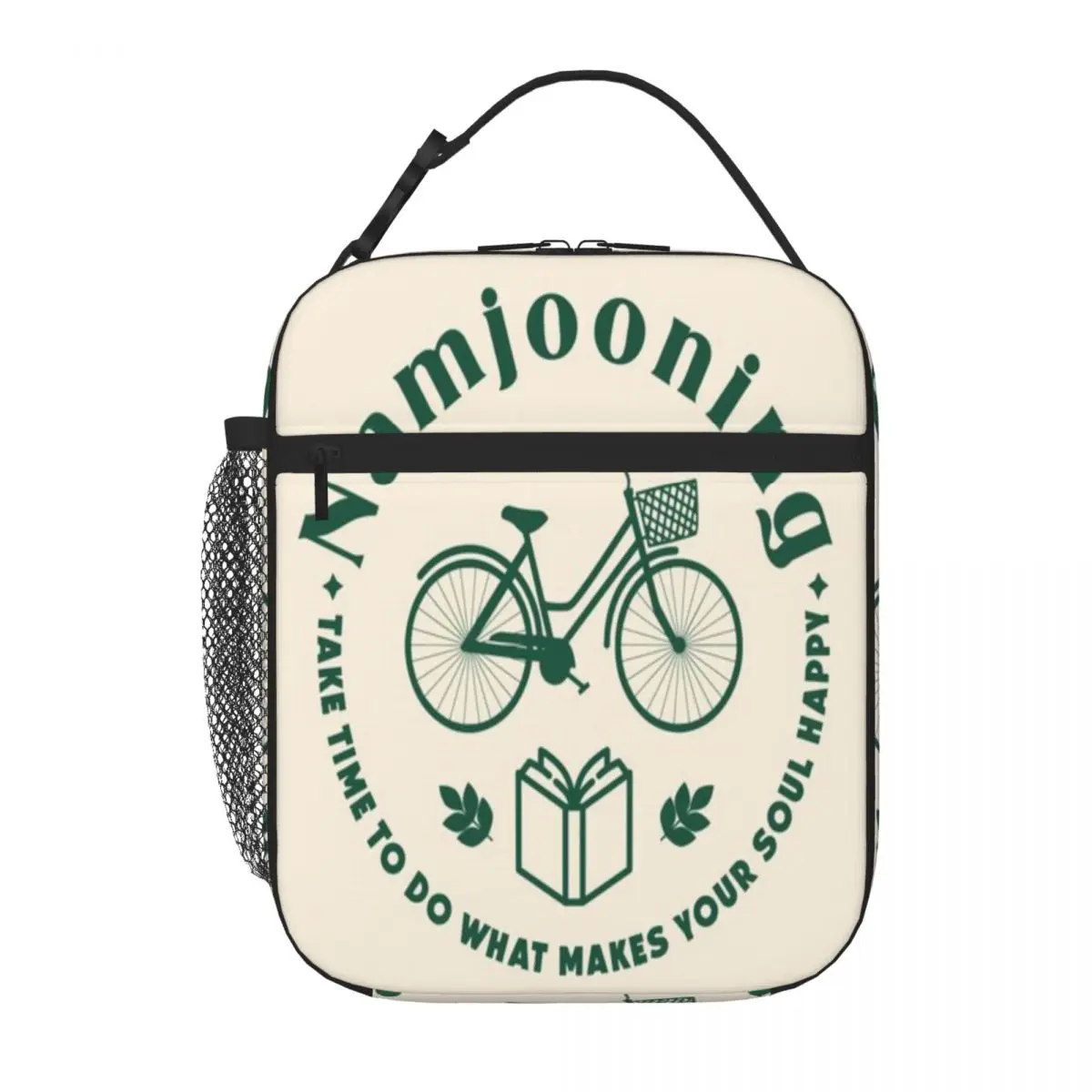 Bestselling Namjooning Striped Food Storage Bag Grocery Carry Compact Lunch Bag