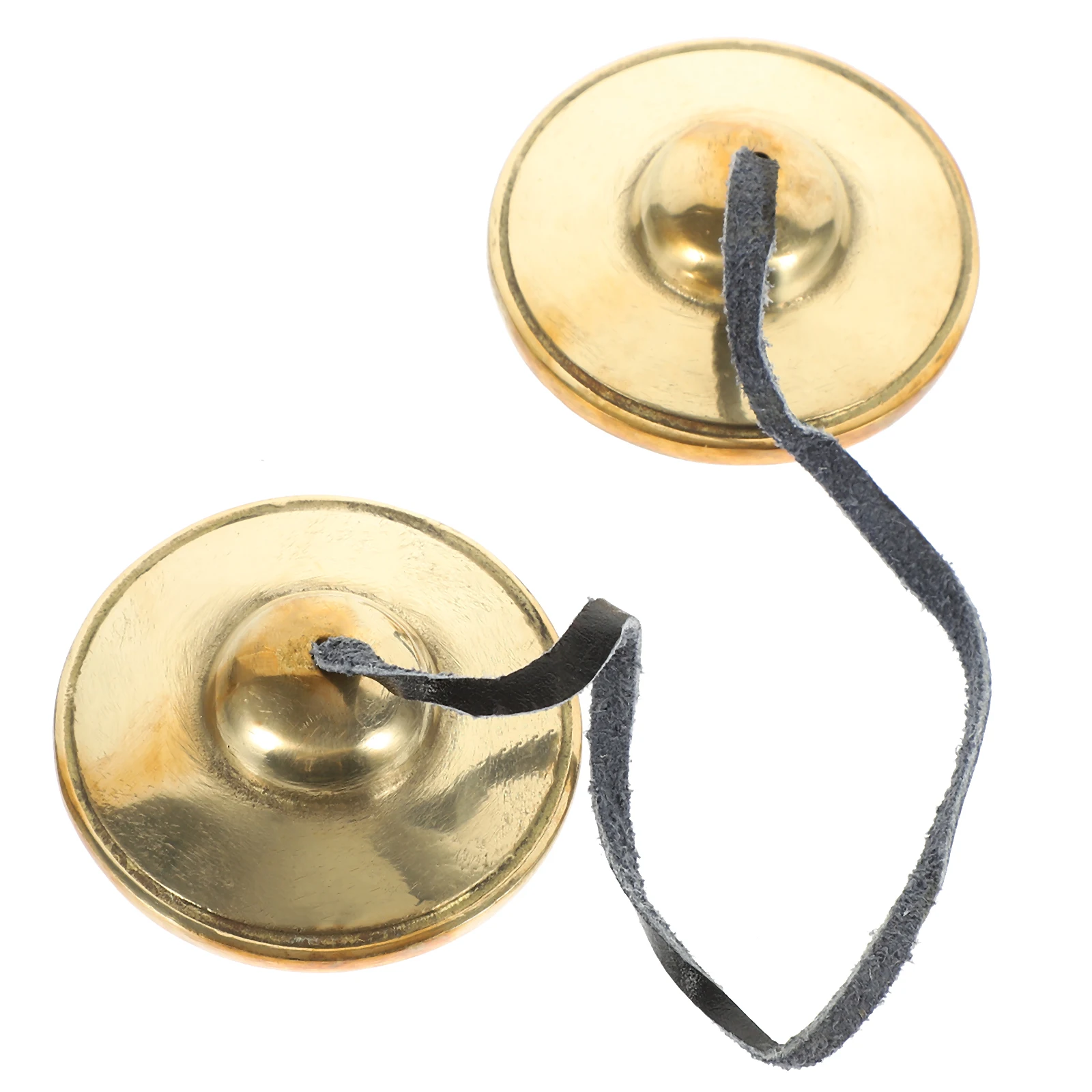

Copper Meditation Cymbals Bell Tibetan Hand Percussion Instrument For Yoga Zen Portable Small Finger Cymbal Set With Straps