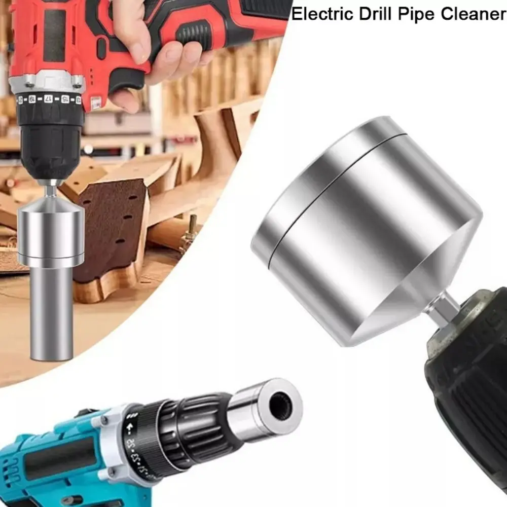 

15/22mm Tube Cleaning Brush Rust Removal Universal Electric Drill Pipe Cleaner Durable with Replaceable Brush