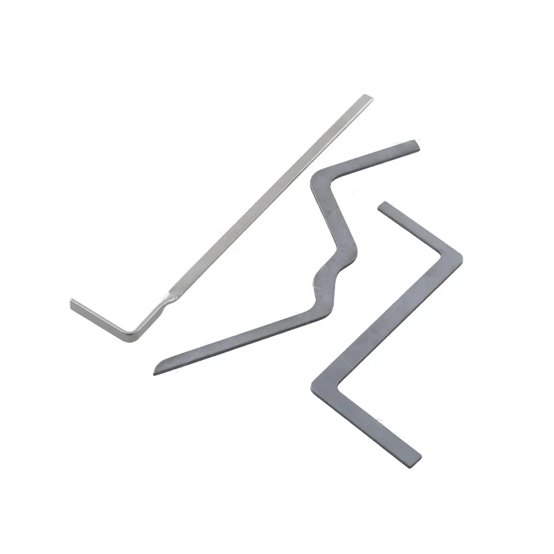 HUK جودة عالية 18 قطعة قفل اختيار مجموعة خطافات قفل مدني أداة فولاذية بالكامل لأدوات اختيار الخطاف أدوات الأقفال المحمولة #3