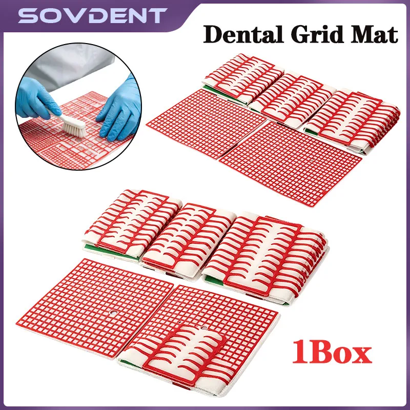 1 Box Sheets Dental Lab Round Hole Patterns Wax Co-cr Casting Red Color