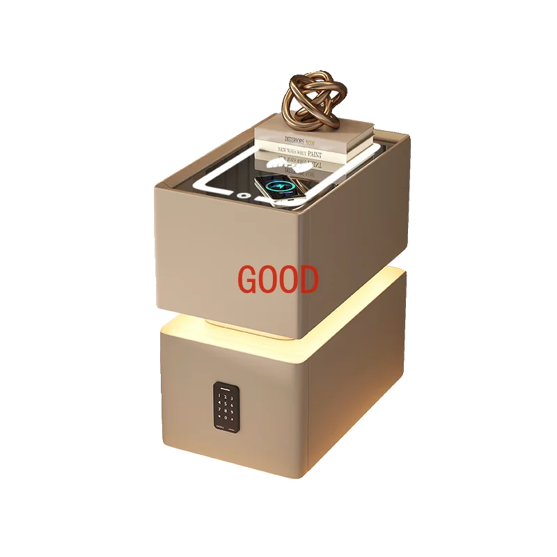 Smart bedside table small 2025 new simple high-end super narrow storage cabinet