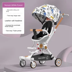 Baby Stroller High Landscape Travel Stroller Newborn Baby Two-way Swivel Seat Lightweight Folding Four-wheel Adjustable Stroller