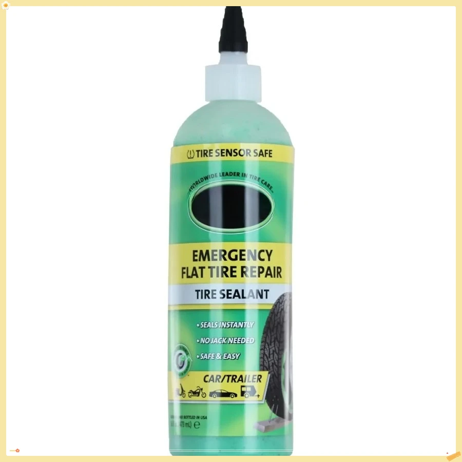 

Flat Tire Puncture Repair Sealant, Emergency Repair for highway vehicles, Non-toxic, eco-friendly,