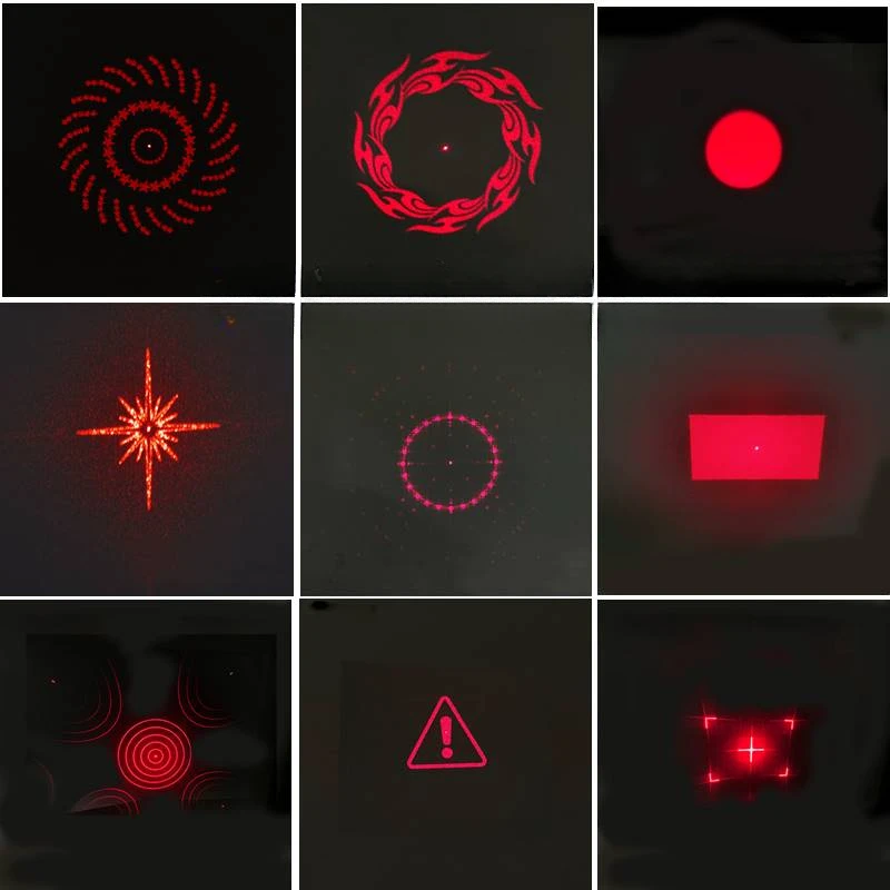 Diffraktives Optisches Element (DOE) Linse |   DG-Gitter Laserlicht-Musterprojektion |   5×5×0,3mm für Bühnen-Sternenlichteffekte