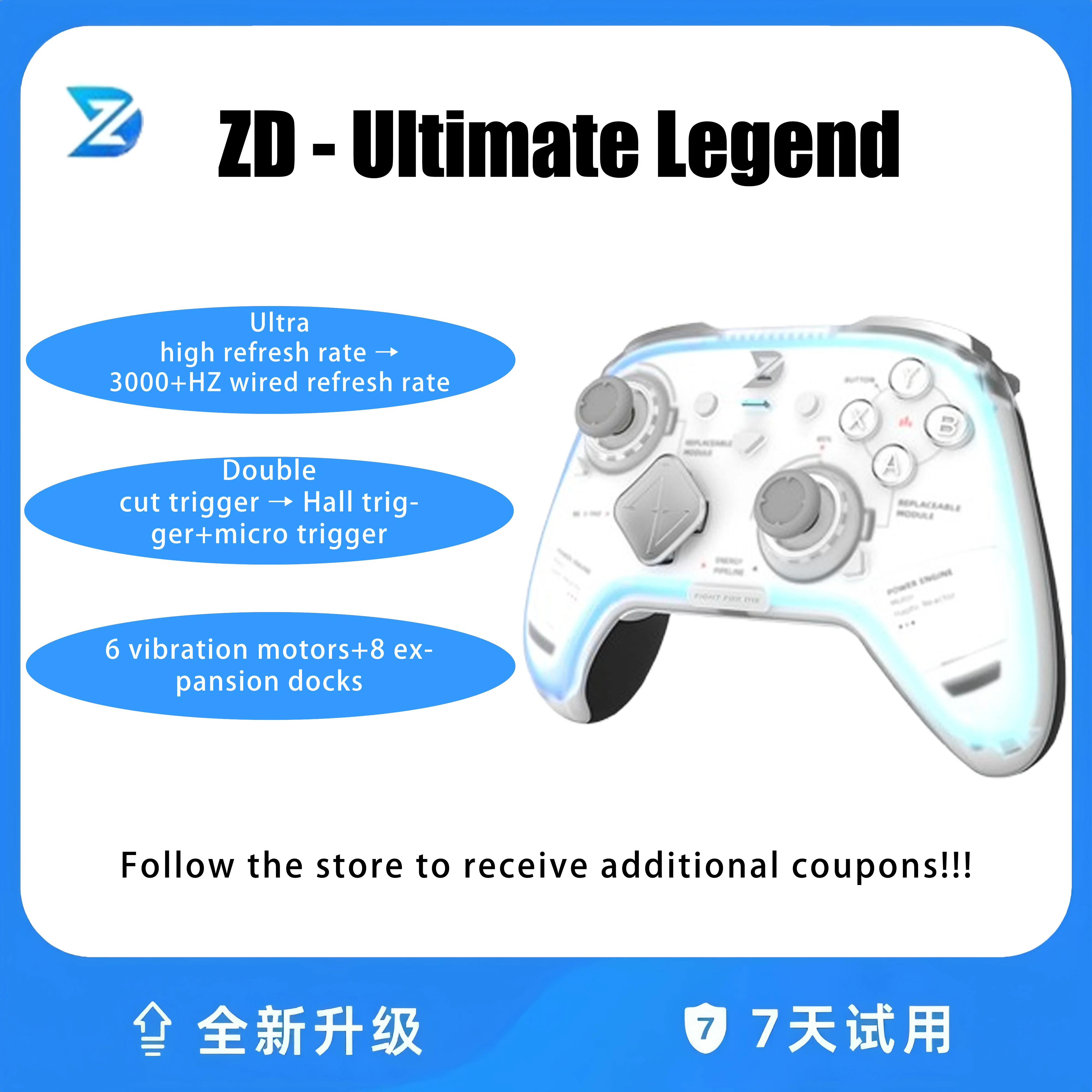 

ZD Ultimate Legend Improved Edition Game Controller Elite Modular Sensory Phone Bluetooth Controller Ns Tablet Steam Xbox Game
