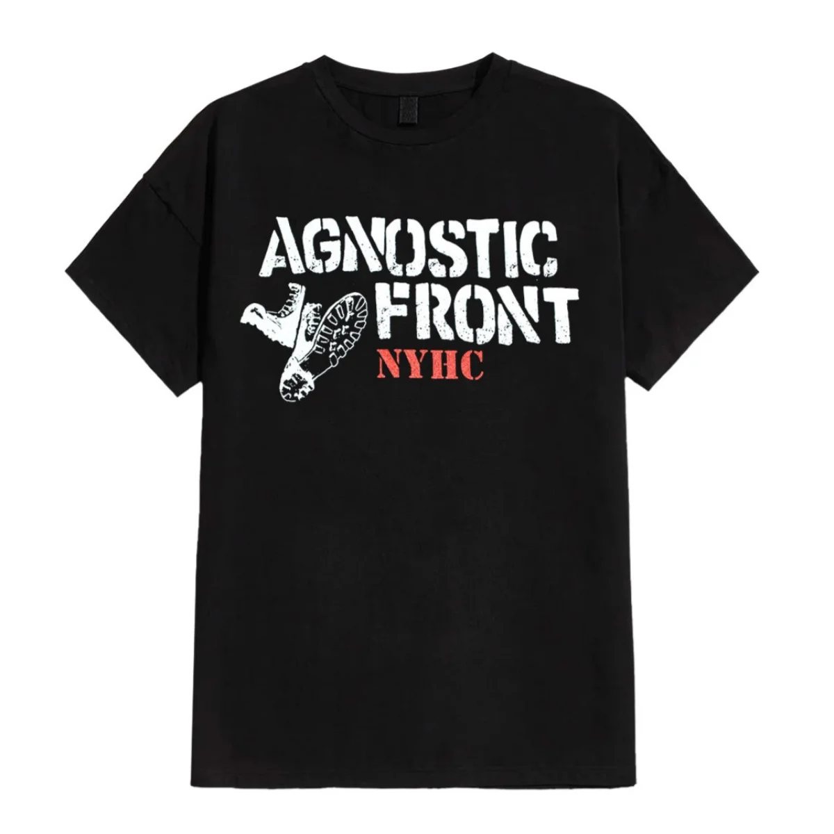 Rare Agnostic Front Graphic Cotton Band T-shirt Unisex Summer Short Sleeve Fashion Brand Tee Luxury Casual Vintage Tees