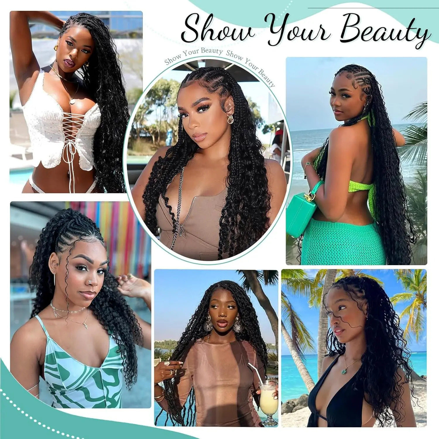 Массовые человеческие волосы Queen Mary с глубокими волнами для плетения натурального цвета, 100 г/шт., вьющиеся волосы, 1/3 шт., пучки наращивания для косичек в стиле бохо