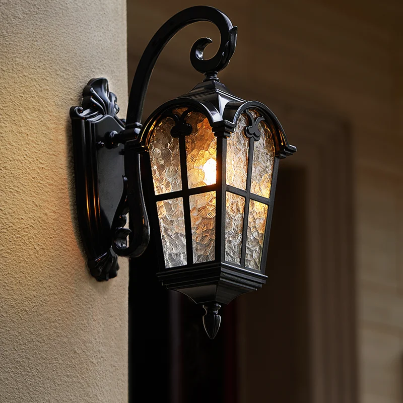 

Outdoor wall lamp American garden exterior lamp courtyard terrace lamp European outdoor villa waterproof balcony