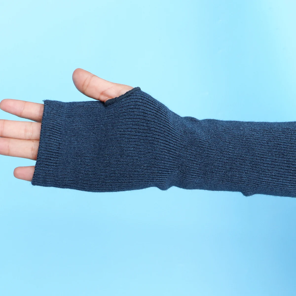 1 زوج الحياكة القطن الساعد الأكمام الشتاء الكفة لركوب الدراجات تشغيل الصيد البستنة القيادة القوارب كرة السلة الباردة