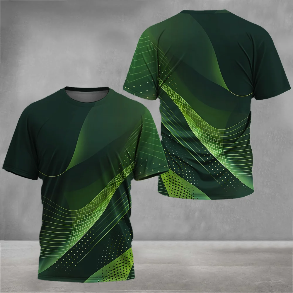 

Men's Fashion Pattern T-shirt Summer Casual Short Sleeve 3D Printed Sports T-shirt Loose Breathable T-shirt