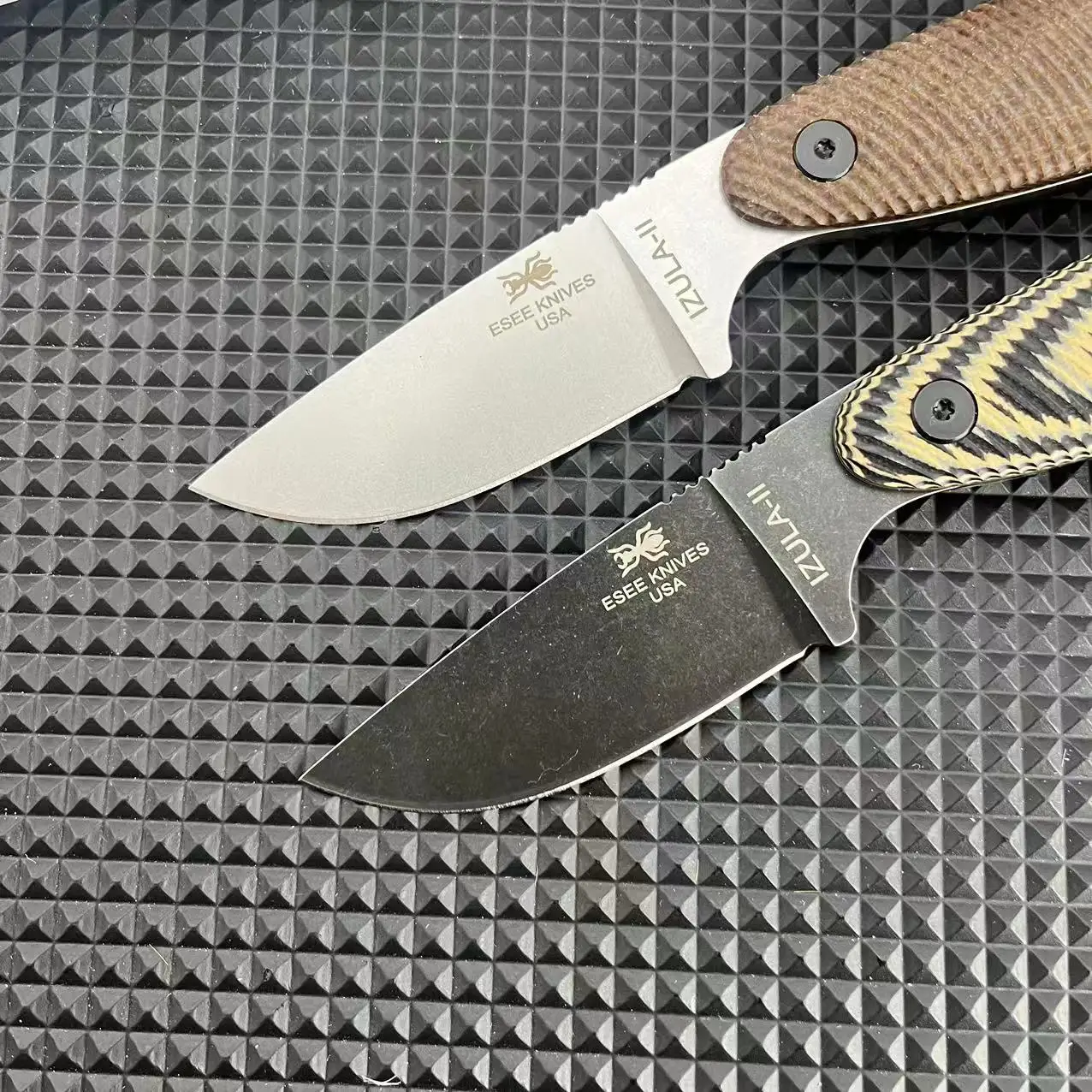 ESEE-Izula Knives - Tactical D2 Blade Outdoor Hunter Tools, Easy to Carry, Self Defense Survival Fixed Blade Knife, G10 Handles