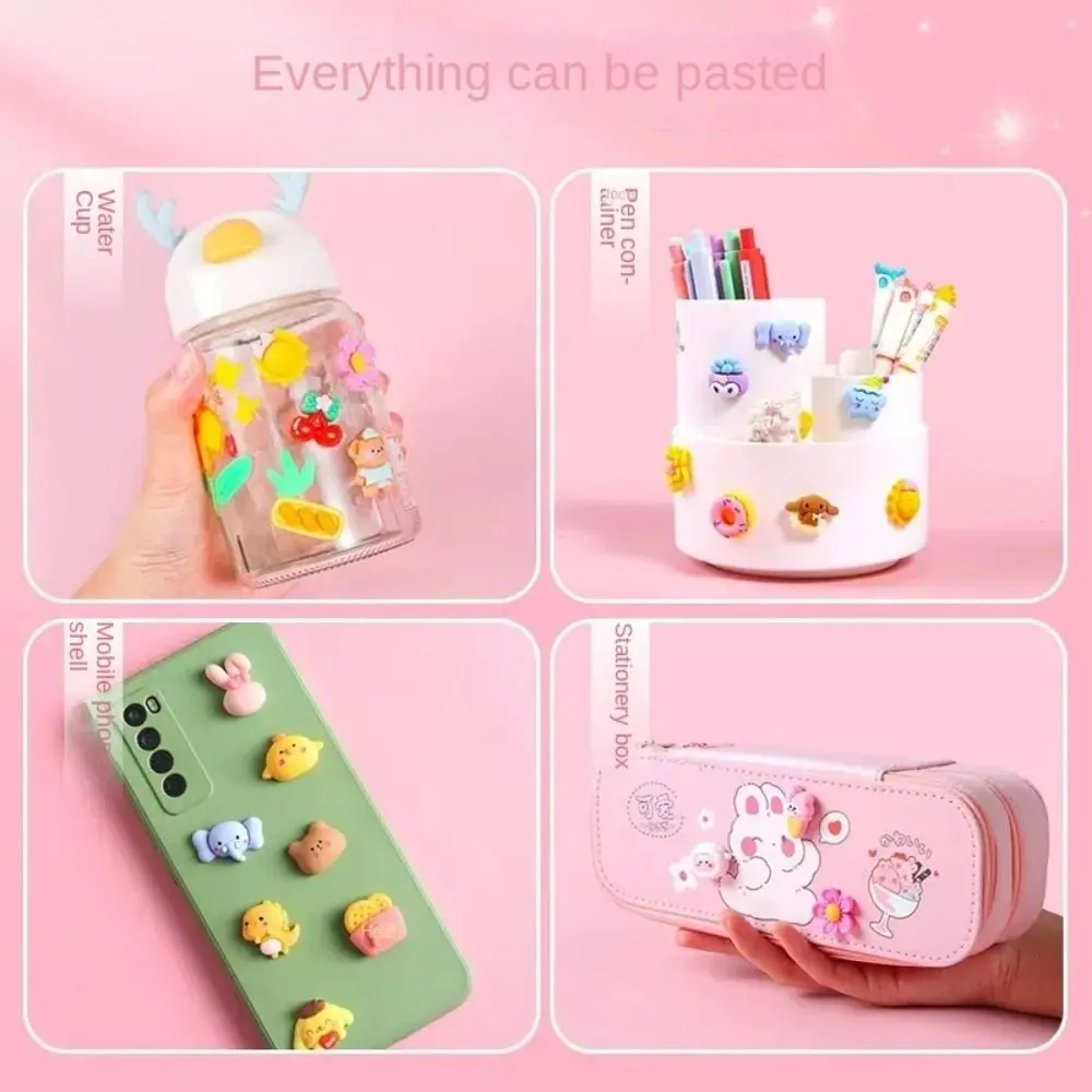 Transparent DIY Resin Charms Accessories Guka Cartoon Cream Glue Sealed Bag Material Pack