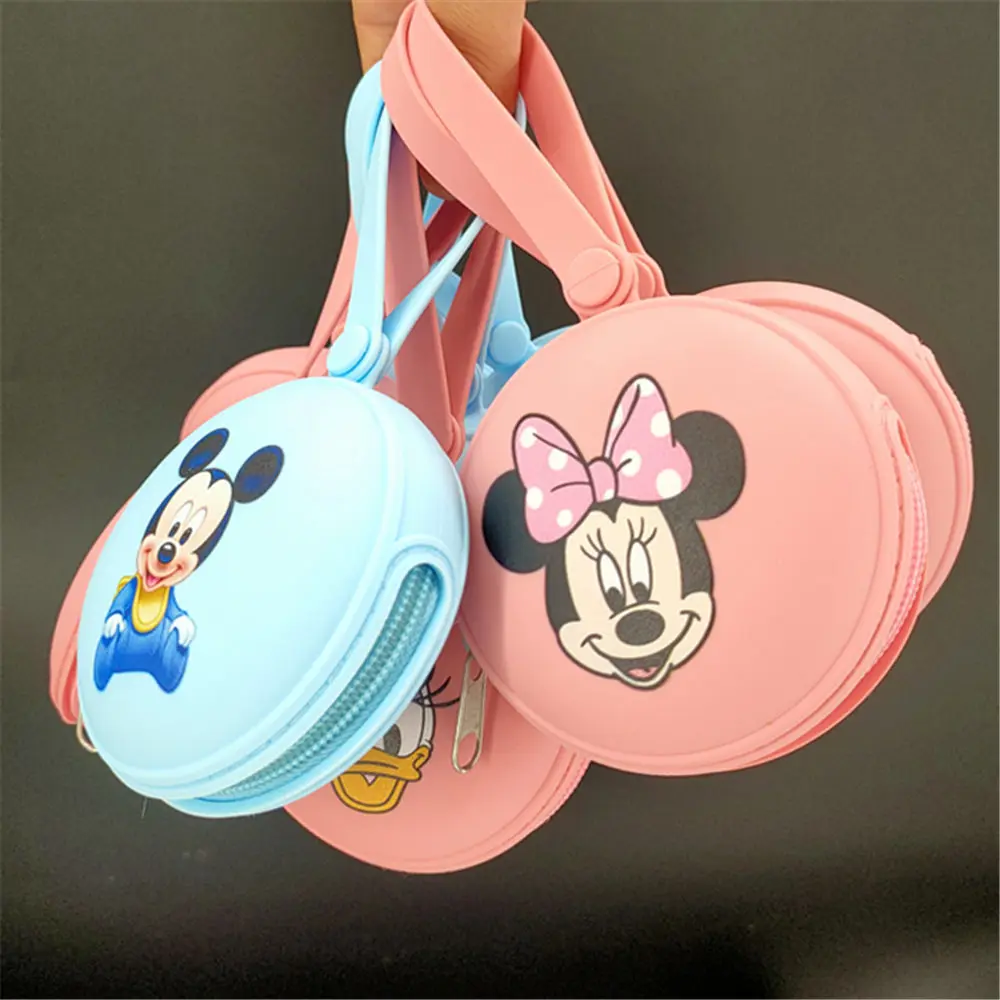 1PCS Miss bunny Dumbo Baby Mickey Minnie mouse marie cat simba printed Silicone Baby Pacifier Nipple Bag Portable Storage Box