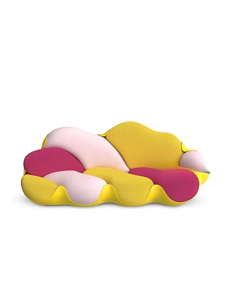 Fabric cloud sofa special-shaped fiberglass plastic art creative small apartment sofa