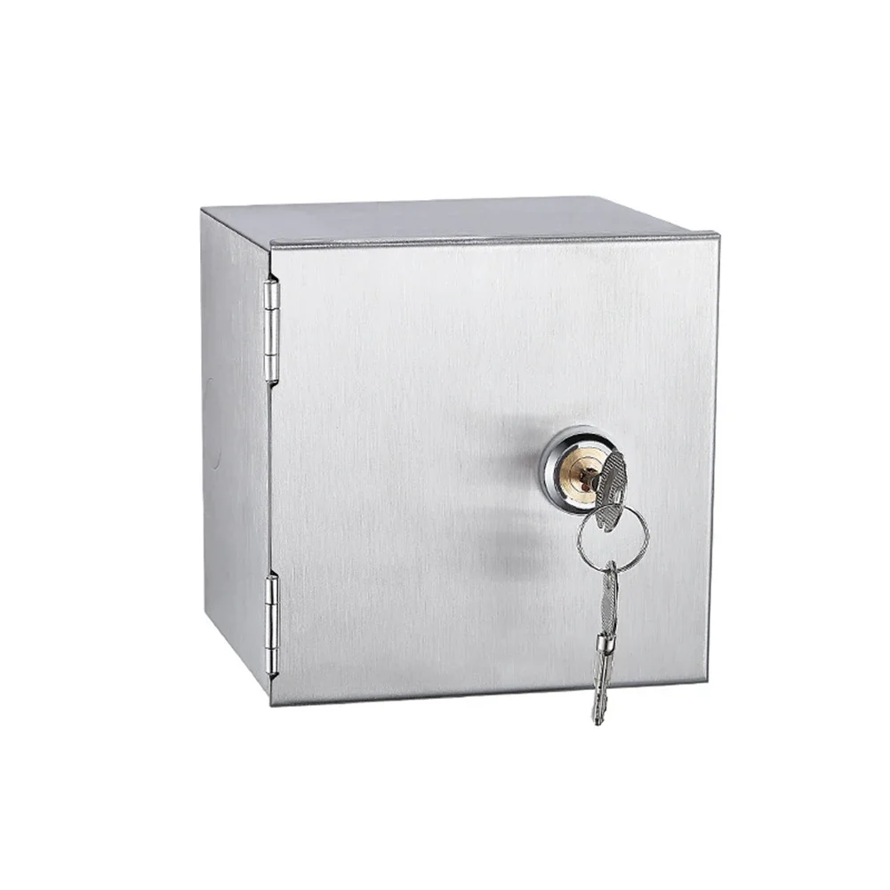 Waterproof Stainless Steel Electric Box Lock For Outdoor Electrical Socket With Safety Cover Accidental Activation