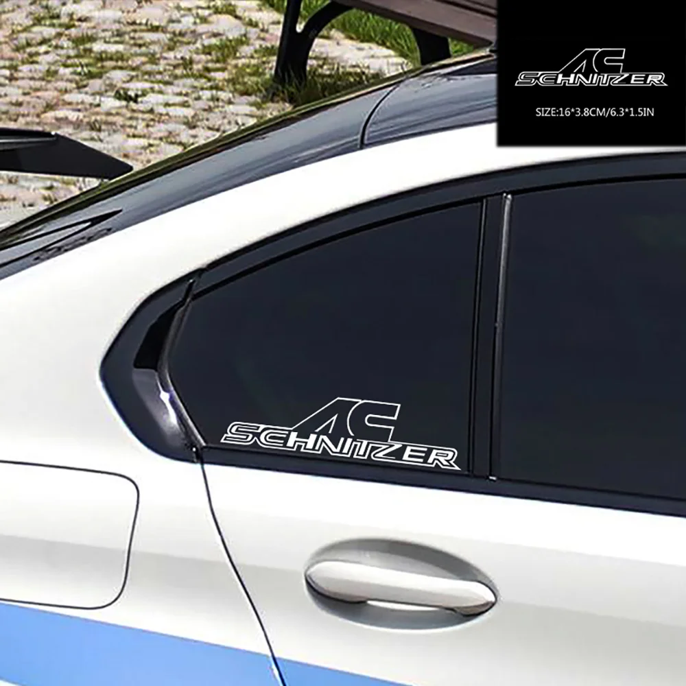 Car Styling Car Vinyl Decal AC Schnitzer Window Car Body PVC Carving Decal Sticker for BMW X1 X3 X5 X6 3series 5 Series 7 Series